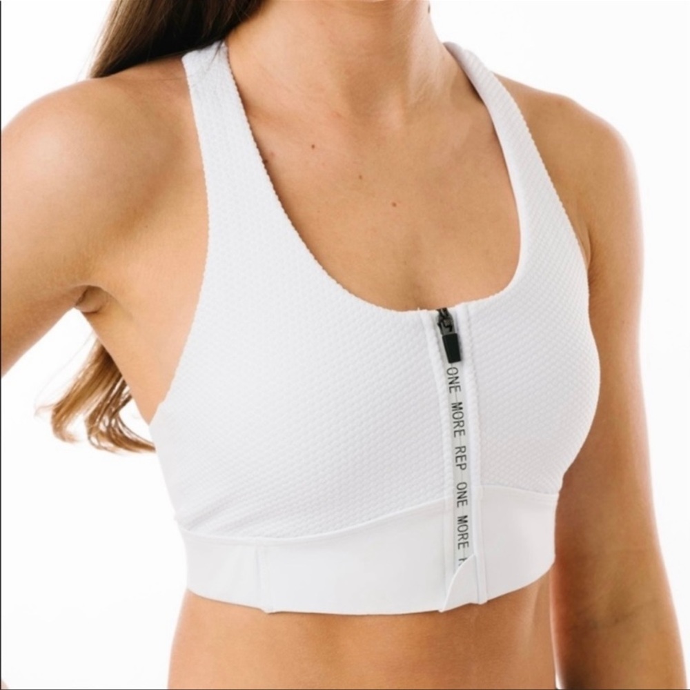 Zyia Active All Star Padded Sports Bra Front Zip #553